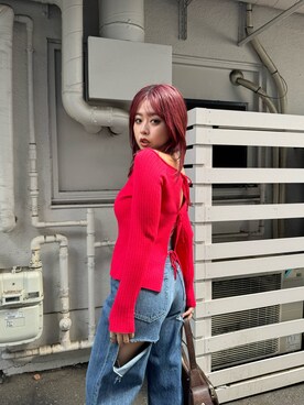 藤岡真央さん(レディース・154cm)の夏コーディネート