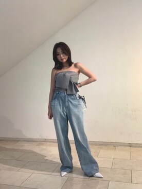 藤岡真央さん（レディース・154cm）の春コーディネート