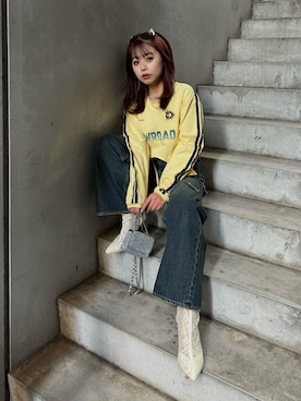 藤岡真央さん（レディース・154cm）の冬コーディネート