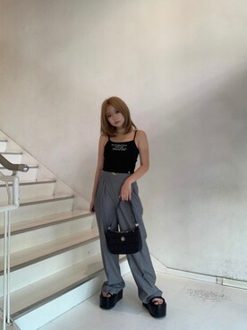 藤岡真央さん(レディース・154cm)の夏コーディネート