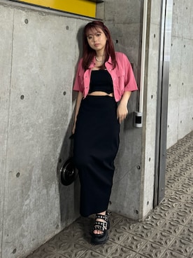 藤岡真央さん（レディース・154cm）の春コーディネート