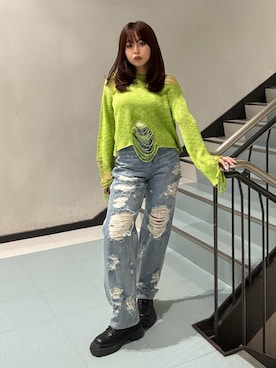 藤岡真央さん（レディース・154cm）の春コーディネート