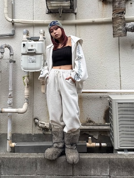 「アイテム（雑貨/ホビー）」を使った、藤岡真央さん（レディース・154cm）の秋コーディネート