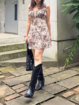藤岡真央さん(レディース・154cm)の夏コーディネート