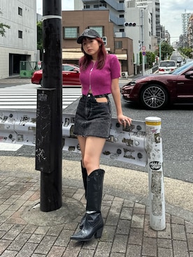 藤岡真央さん（レディース・154cm）の夏コーディネート