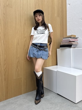 藤岡真央さん(レディース・154cm)の夏コーディネート