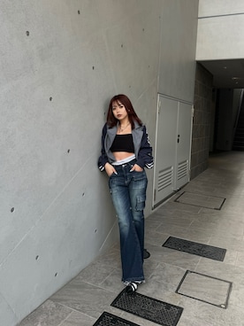 藤岡真央さん（レディース・154cm）の冬コーディネート