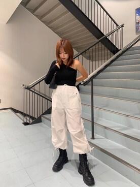 藤岡真央さん（レディース・154cm）の夏コーディネート