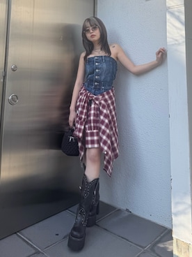 藤岡真央さん(レディース・154cm)の春コーディネート