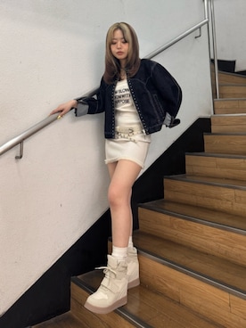 藤岡真央さん(レディース・154cm)の夏コーディネート