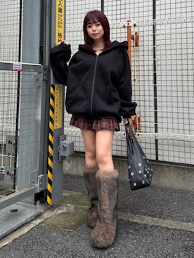 藤岡真央さん（レディース・154cm）の秋コーディネート