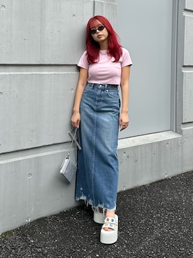 藤岡真央さん（レディース・154cm）の春コーディネート