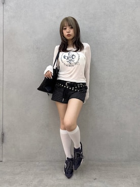 藤岡真央さん（レディース・154cm）の夏コーディネート
