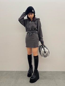 藤岡真央さん（レディース・154cm）の秋コーディネート