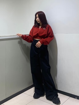 藤岡真央さん（レディース・154cm）の秋コーディネート