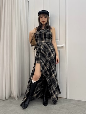 藤岡真央さん（レディース・154cm）の夏コーディネート