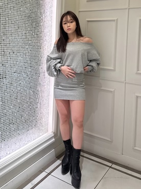 「GYDA（ジェイダ）のアイテム」を使った、senonさん（骨格ストレート・レディース・148cm）の冬コーディネート