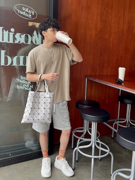 「FOG ESSENTIALS（エフオージーエッセンシャルズ）のアイテム（トップス）」を使った、ciaoba8 さん（メンズ・175cm）の夏コーディネート