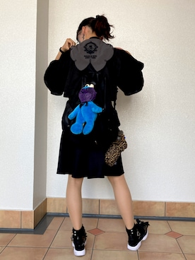 「USJ」｜「アイテム（その他アウター）」を使った、kinacochinさん（レディース・160cm）の秋コーディネート