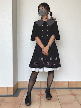 「和風」｜「アイテム（その他アウター）」を使った、kinacochinさん（レディース・160cm）の秋コーディネート