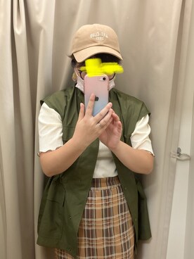 「しまむら（シマムラ）のアイテム（ミリタリージャケット）」を使った、risaさん（レディース・152cm）の秋コーディネート