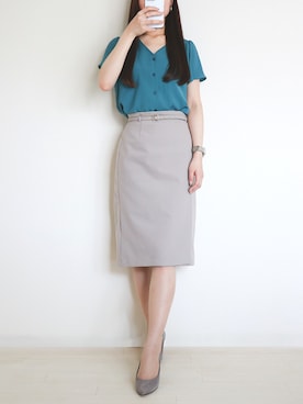 「OFUON（オフオン）のアイテム」を使った、umimumさん（レディース・163cm）の夏コーディネート