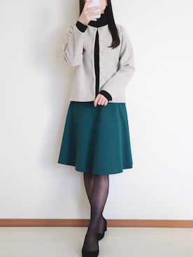 「ユナイテッドアローズ」｜「アイテム（ジャケット/アウター）」を使った、umimumさん（レディース・163cm）の冬コーディネート