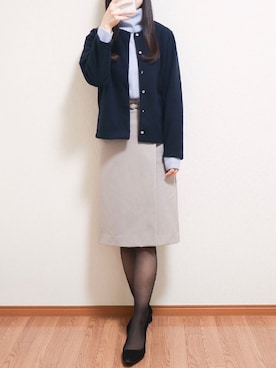 「OFUON（オフオン）のアイテム」を使った、umimumさん（レディース・163cm）の秋コーディネート
