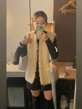 「SpRay（スプレイ）のアイテム（その他アウター）」を使った、m_urasakisukiさん（レディース・161cm）の冬コーディネート