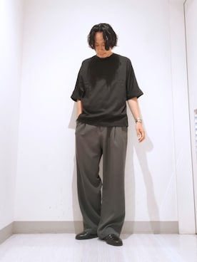 「tk.TAKEO KIKUCHI（ティーケータケオキクチ）のアイテム（パンツ）」を使った、terashinさん（メンズ・178cm）の夏コーディネート