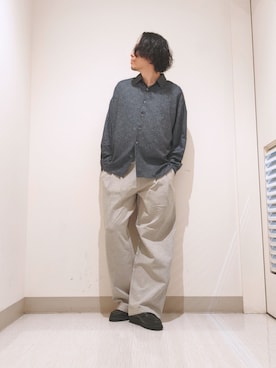 「tk.TAKEO KIKUCHI（ティーケータケオキクチ）のアイテム（トップス）」を使った、terashinさん（メンズ・178cm）の夏コーディネート