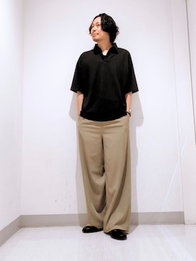 「tk.TAKEO KIKUCHI（ティーケータケオキクチ）のアイテム（トップス）」を使った、terashinさん（メンズ・178cm）の夏コーディネート