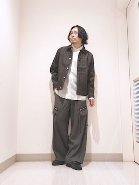 「tk.TAKEO KIKUCHI（ティーケータケオキクチ）のアイテム（ジャケット/アウター）」を使った、terashinさん（メンズ・178cm）の夏コーディネート
