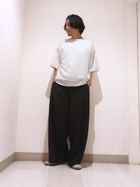 「tk.TAKEO KIKUCHI（ティーケータケオキクチ）のアイテム（トップス）」を使った、terashinさん（メンズ・178cm）の夏コーディネート