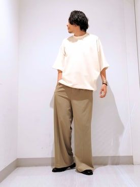 「tk.TAKEO KIKUCHI（ティーケータケオキクチ）のアイテム（トップス）」を使った、terashinさん（メンズ・178cm）の夏コーディネート