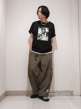 「tk.TAKEO KIKUCHI（ティーケータケオキクチ）のアイテム（トップス）」を使った、terashinさん（メンズ・178cm）の夏コーディネート