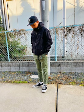 「URBAN RESEARCH（アーバンリサーチ）のアイテム（帽子）」を使った、sogagagaさん（メンズ・161cm）の冬コーディネート