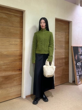 「24AW秋の新作」｜Yamamura Mahiroさん（レディース・166cm）の冬コーディネート
