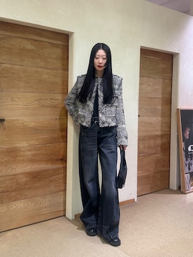 「24AW秋の新作」｜Yamamura Mahiroさん（レディース・166cm）の冬コーディネート