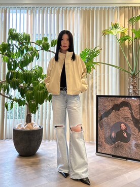 Yamamura Mahiroさん（レディース・166cm）の夏コーディネート