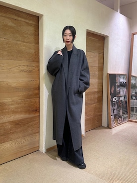 「24AW秋の新作」｜「アイテム（ジャケット/アウター）」を使った、Yamamura Mahiroさん（レディース・166cm）の秋コーディネート