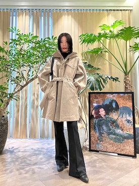 「22FW」｜Yamamura Mahiroさん（レディース・166cm）の冬コーディネート