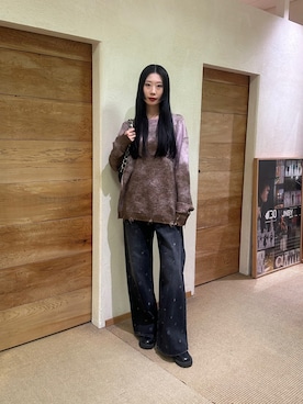 「24AW秋の新作」｜Yamamura Mahiroさん（レディース・166cm）の冬コーディネート