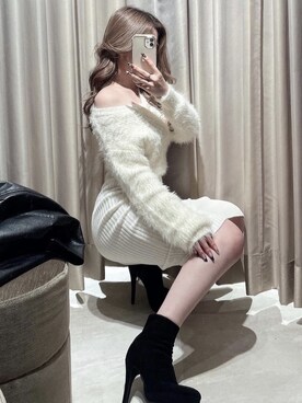 「RESEXXY（リゼクシー）のアイテム（ベルト）」を使った、SANAさん（レディース・152cm）の秋コーディネート