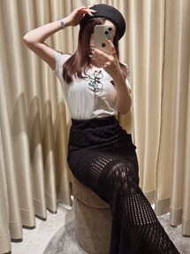 鈎針風ニットマーメイドスカート｜リゼクシー（RESEXXY