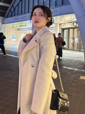 「RESEXXY（リゼクシー）のアイテム（その他アウター）」を使った、SANAさん（レディース・152cm）の冬コーディネート