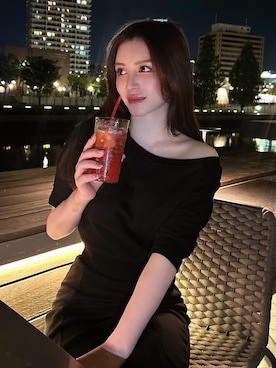 「RESEXXY（リゼクシー）のアイテム（Tシャツ/カットソー）」を使った、SANAさん（レディース・152cm）の春コーディネート