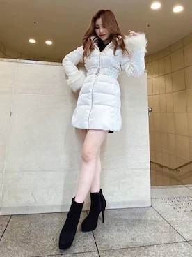 「RESEXXY（リゼクシー）のフェイクスエードショートブーツ（ブーツ）」を使った、SANAさん（レディース・152cm）の秋コーディネート