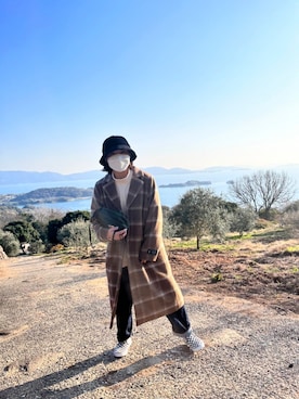 「BEAMS」｜「アイテム（スリッポン）」を使った、chonpi14さん（レディース・152cm）の冬コーディネート