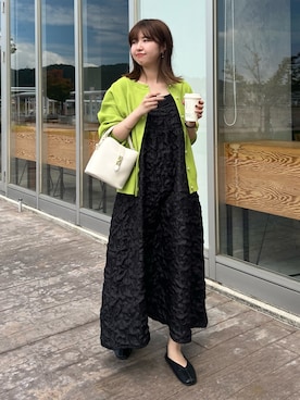 「Chez toi（シェトワ）のアイテム（ワンピース/ドレス）」を使った、manakaさん（レディース・155cm）の秋コーディネート